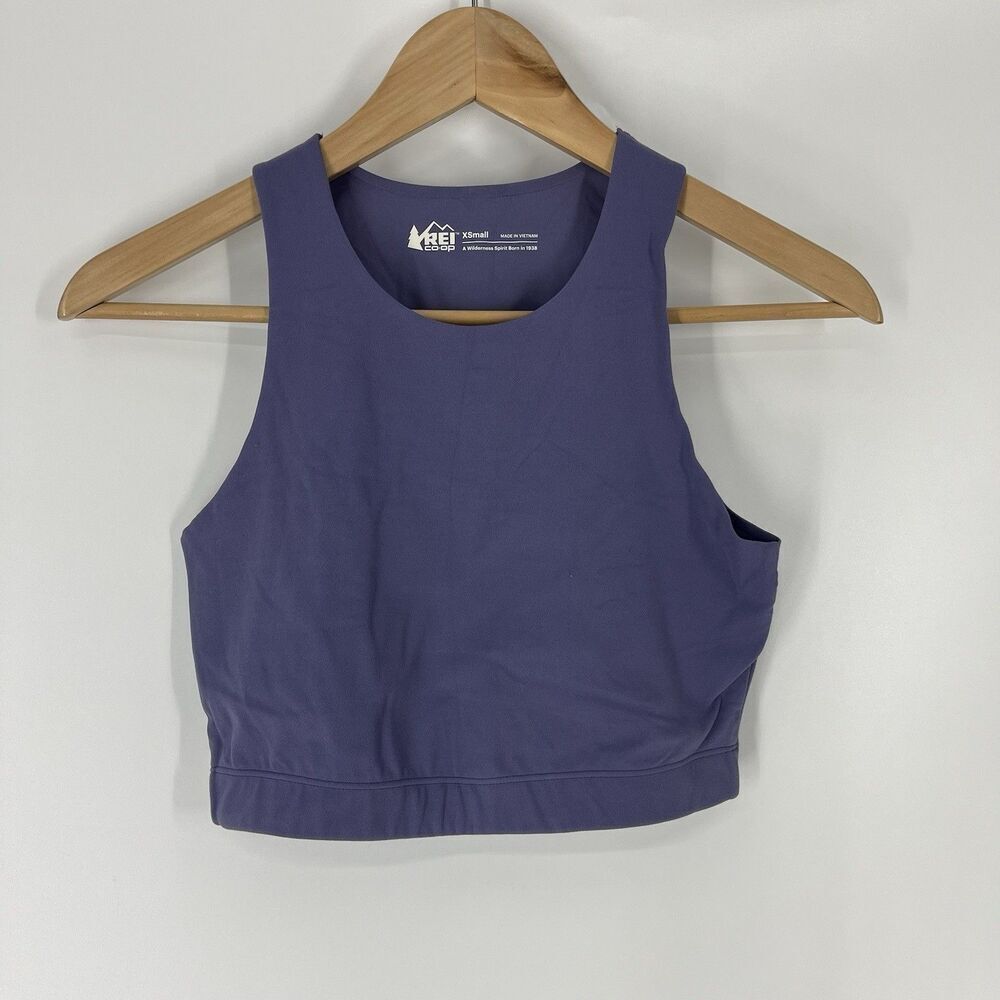 REI Co-Op Take Your Time Sports Bra Size XS Purple Athletic Outdoors Comfort